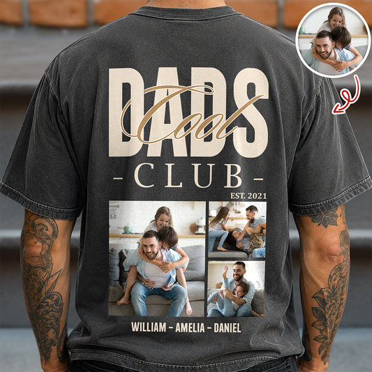 Custom Photo Cool Dads Club Back Comfort Shirt Father's Day Gift CH07 911364