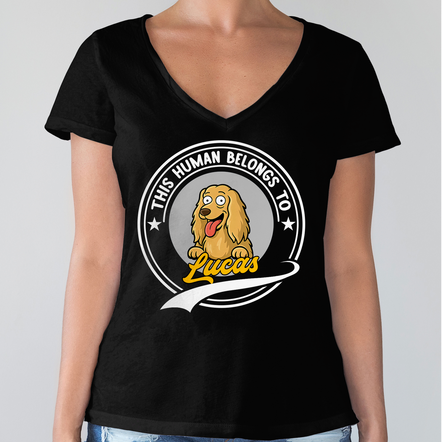 This Human Belongs To Me Dark Shirt For Dog Lover TH10 892685