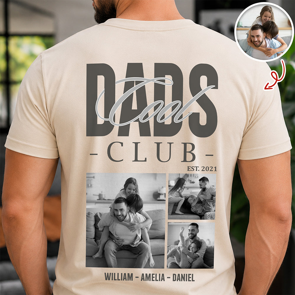 Custom Photo Cool Dads Club Back Comfort Shirt Father's Day Gift CH07 911364