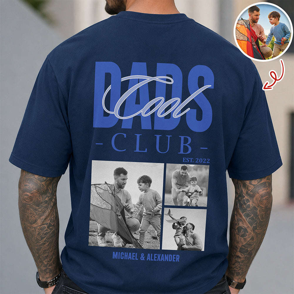 Custom Photo Cool Dads Club Back Comfort Shirt Father's Day Gift CH07 911364