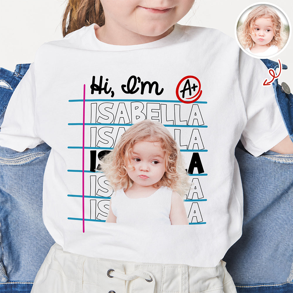 Custom Kid Photo Back To School Shirt - First Day Of School Outfit TH10 170271