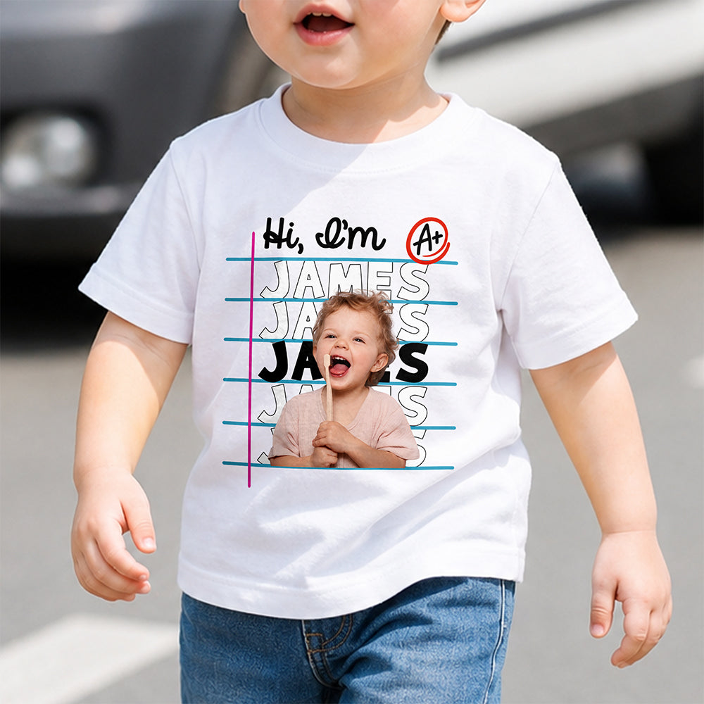 Custom Kid Photo Back To School Shirt - First Day Of School Outfit TH10 170271