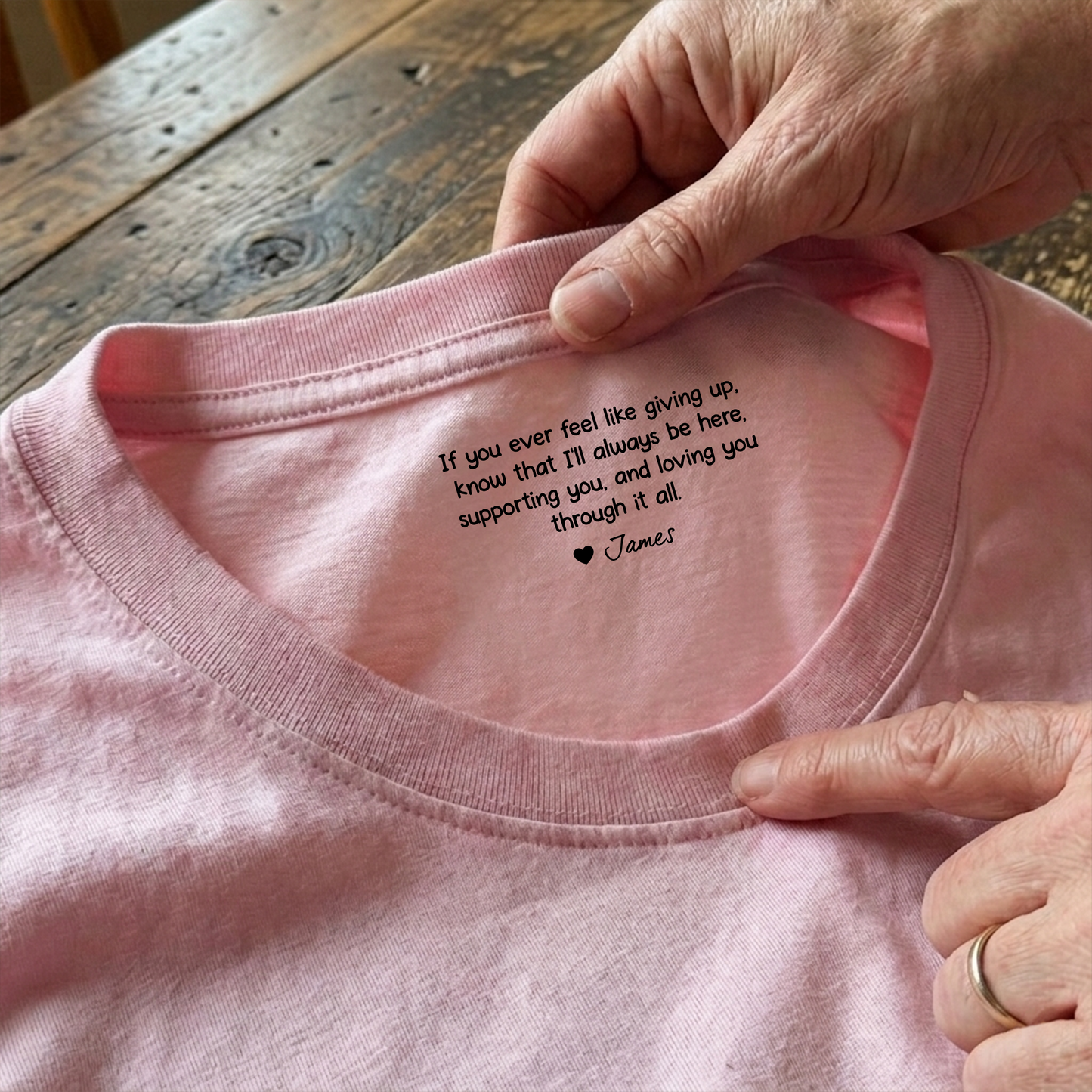 Personalized If You Ever Feel Like Giving Up I¡¯ll Always Be Here Back Neck Shirt TH10 169175
