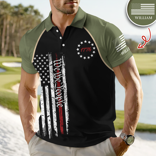 Custom Name We The People Personalized Polo Shirt HA75 920748