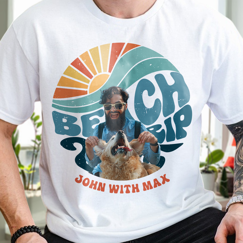 Custom Photo Beach Shirt ¨C Personalized Summer Shirt For Beach Trip, Beach Vacation LM32 893809