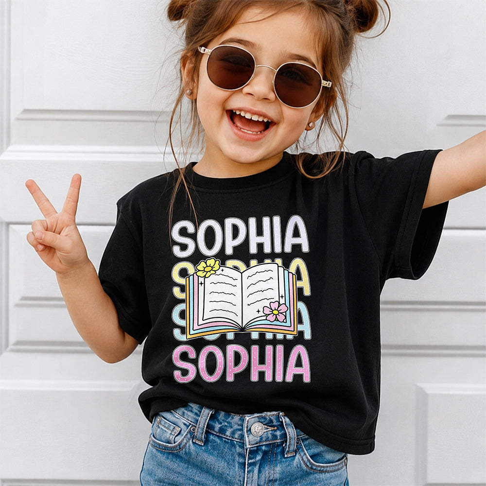 Custom Photo Kids Shirt, Personalized Name Toddler Shirt Cute Back To School Gift, Birthday Gift for Kids LM32 669369
