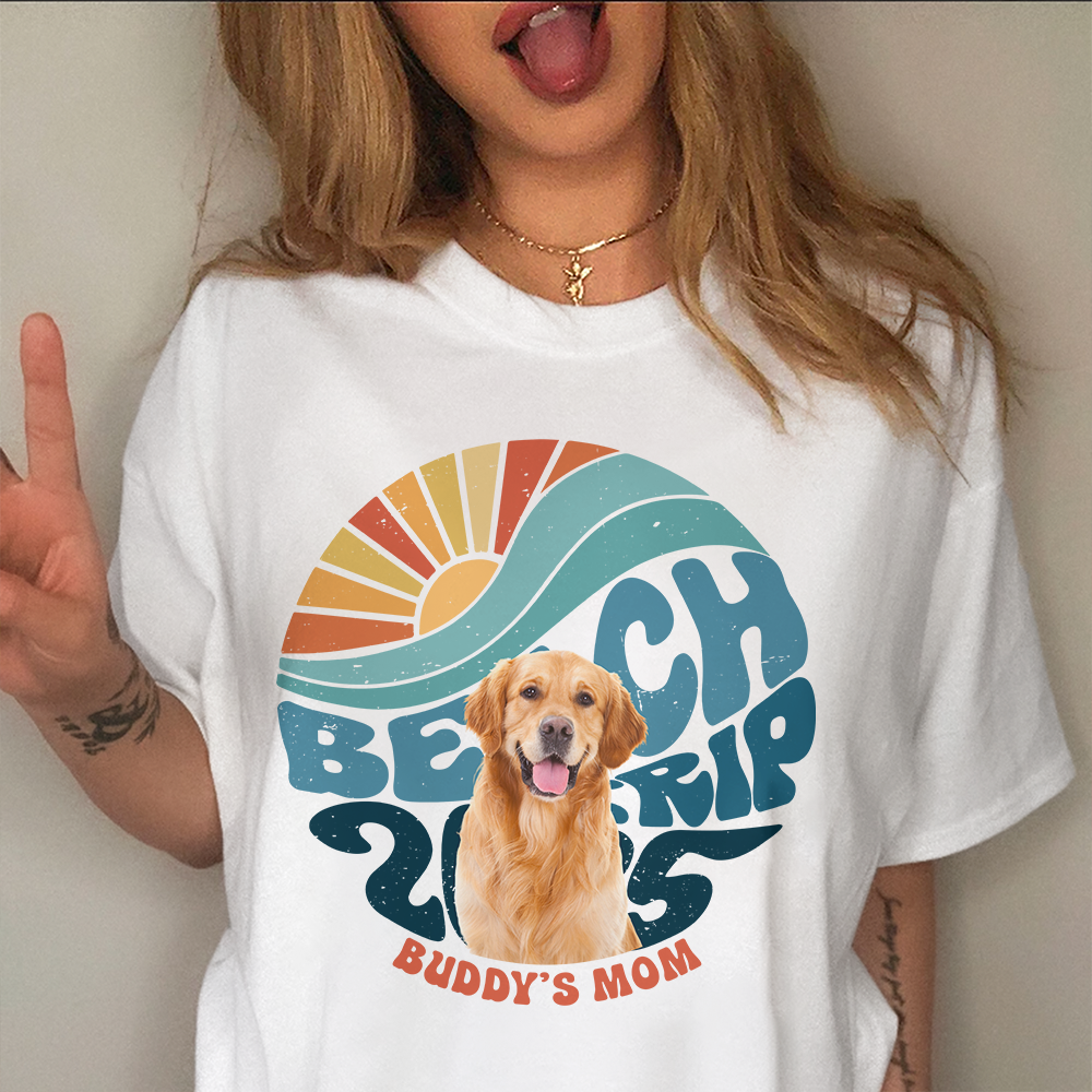 Custom Photo Beach Shirt ¨C Personalized Summer Shirt For Beach Trip, Beach Vacation LM32 893809