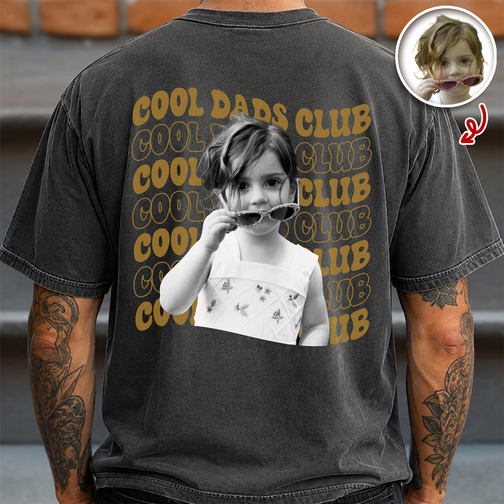 Personalized Vintage Photo Cool Dads Club Comfort Shirt Back LM32 669241