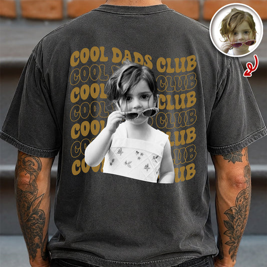 Personalized Vintage Photo Cool Dads Club Comfort Shirt Back LM32 669241