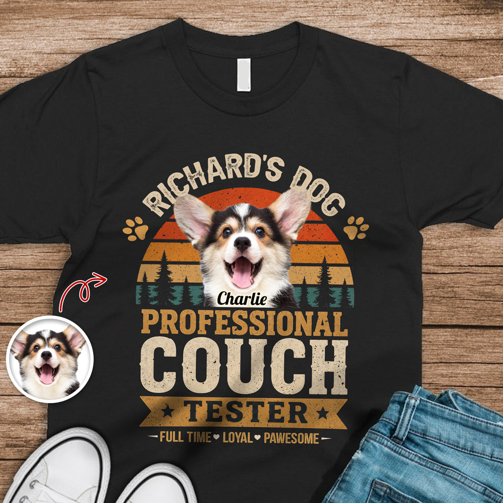 Personalized Professional Couch Tester Dark Shirt Gift For Dog Lovers HO82 902442