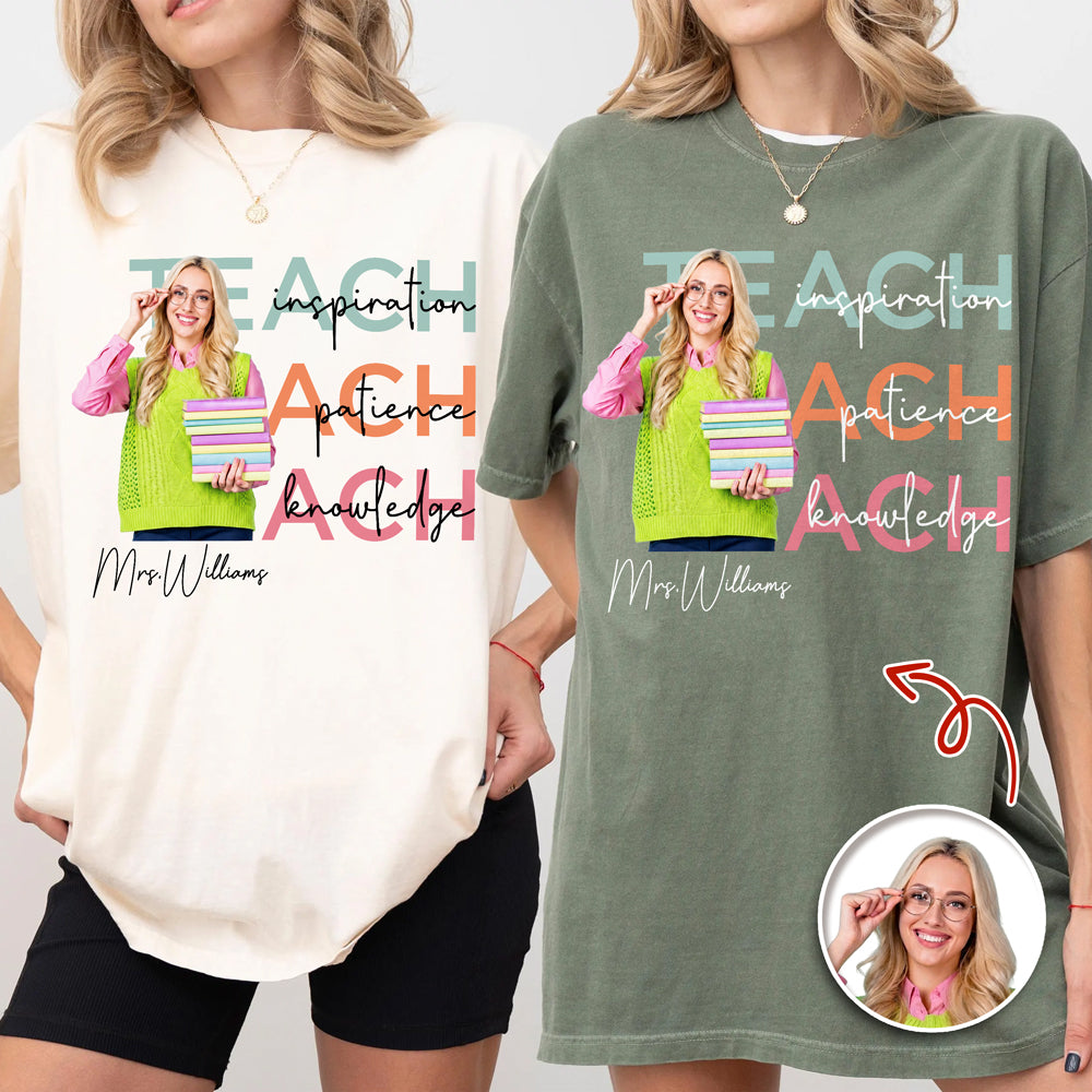 Custom Teach Photo Dedication Creation Innovation Comfort Shirt LM32 669385