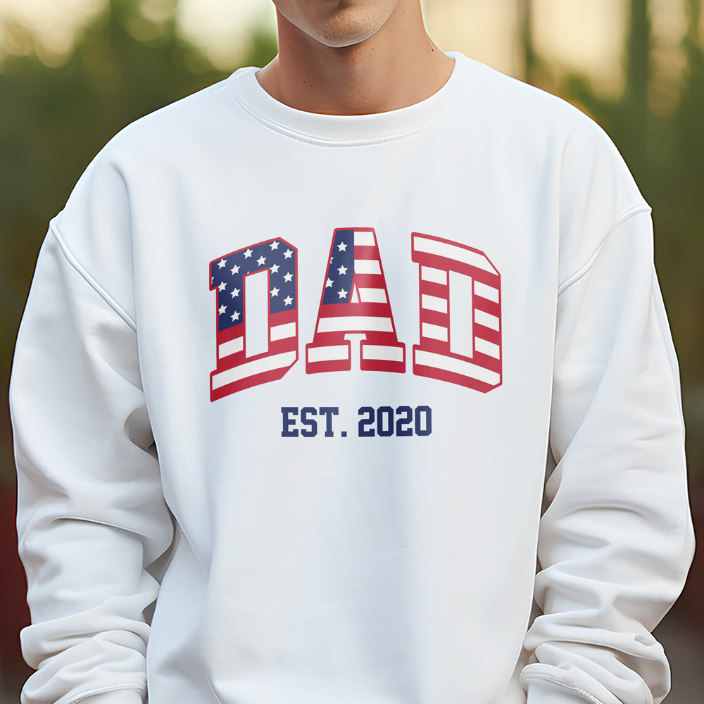 Personalized USA Flag Patriotic Dad Shirt, Gift for Father¡¯s Day HA75 921038