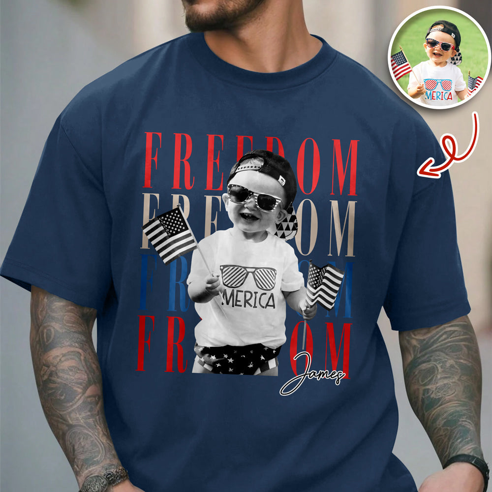 Custom Photo Freedom 250th Anniversary Comfort Shirt HO82 902730