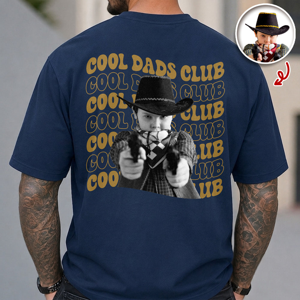 Personalized Vintage Photo Cool Dads Club Comfort Shirt Back LM32 669241