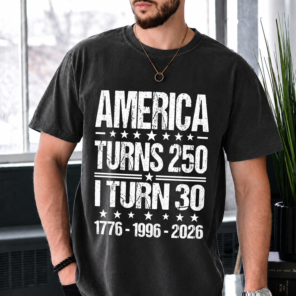 Personalized America Turns 250 1776-2026 Anniversary Comfort Shirt - Patriotic Gift For Family TH10 170075