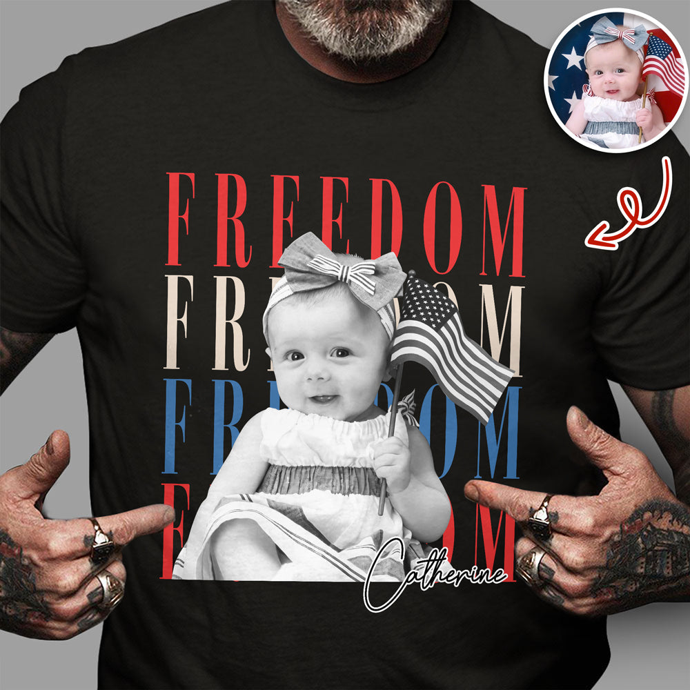 Custom Photo Freedom 250th Anniversary Comfort Shirt HO82 902730