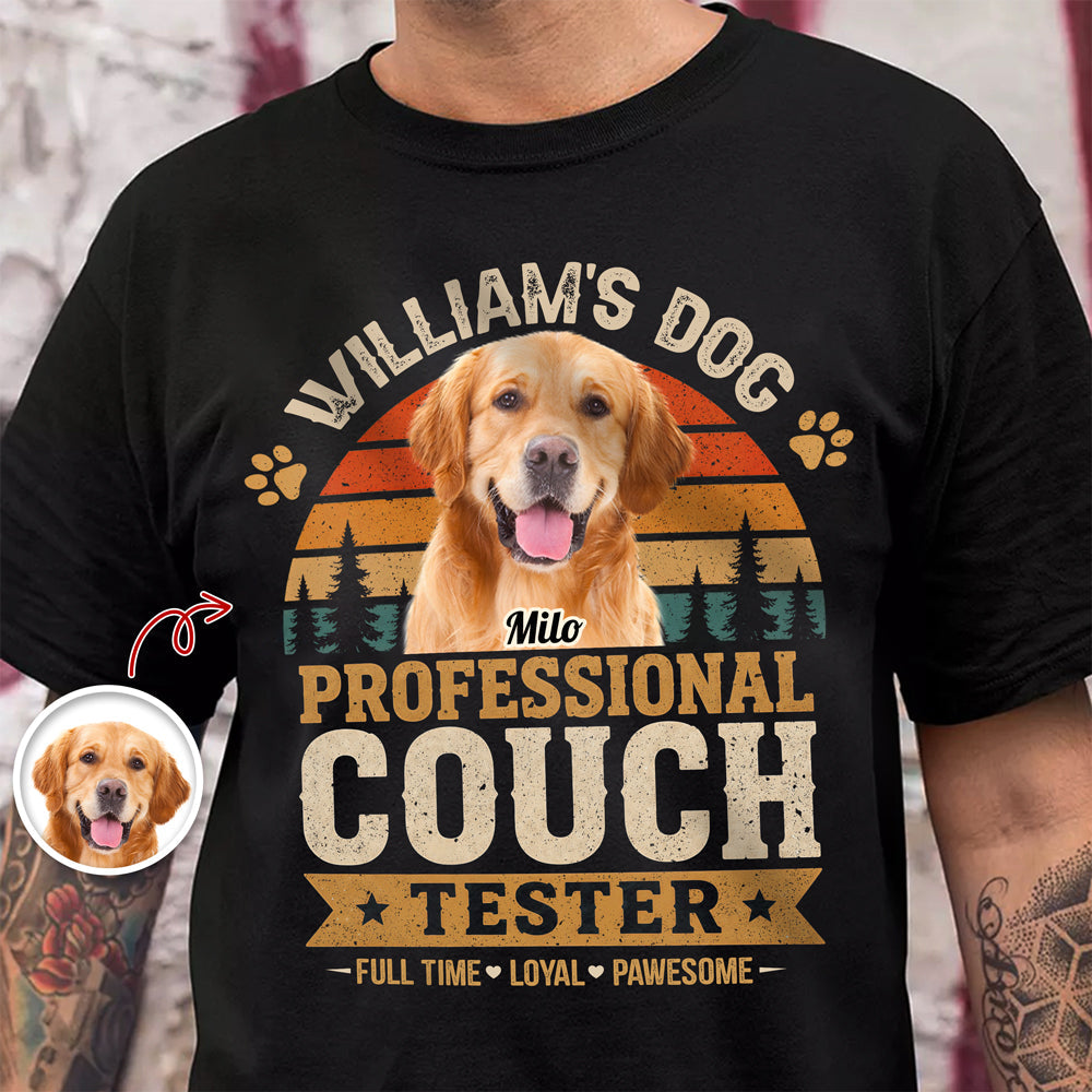 Personalized Professional Couch Tester Dark Shirt Gift For Dog Lovers HO82 902442