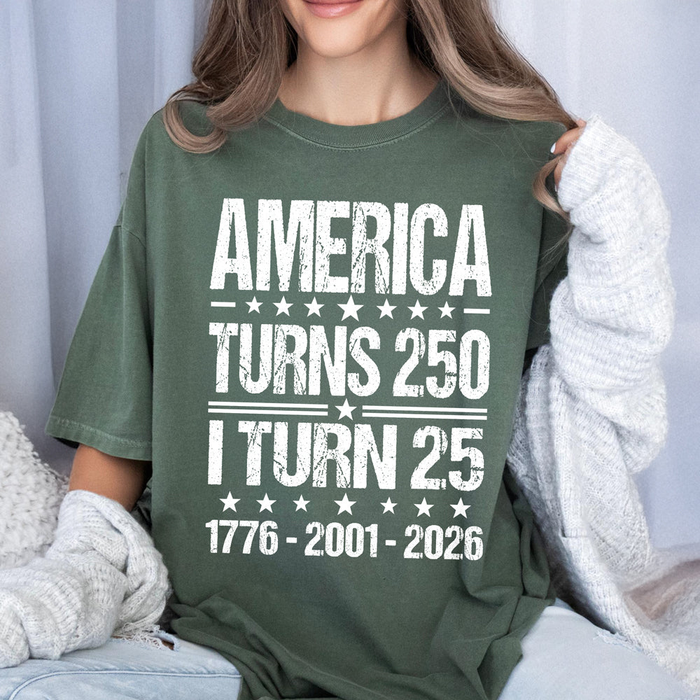 Personalized America Turns 250 1776-2026 Anniversary Comfort Shirt - Patriotic Gift For Family TH10 170075