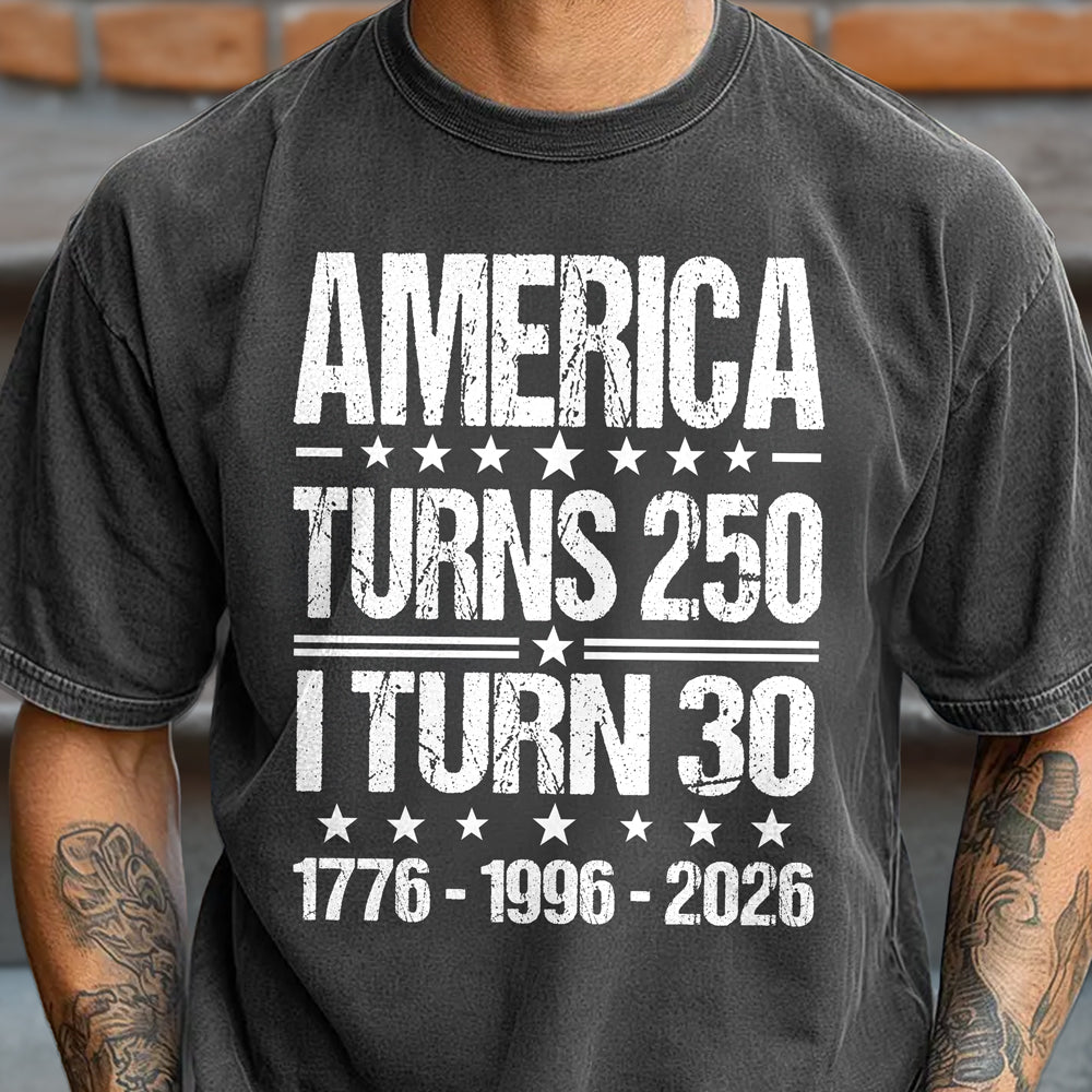 Personalized America Turns 250 1776-2026 Anniversary Comfort Shirt - Patriotic Gift For Family TH10 170075