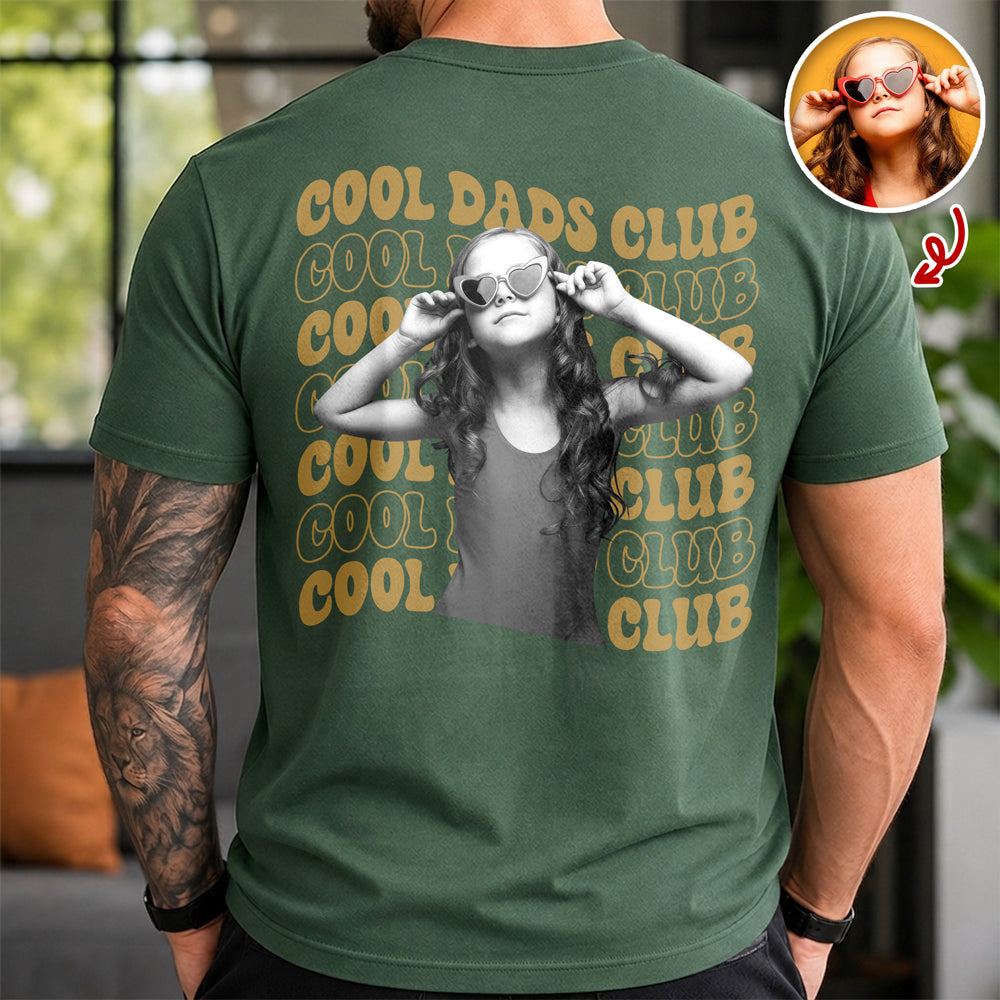 Personalized Vintage Photo Cool Dads Club Comfort Shirt Back LM32 669241