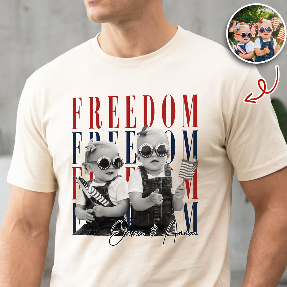 Custom Photo Freedom 250th Anniversary Comfort Shirt HO82 902730