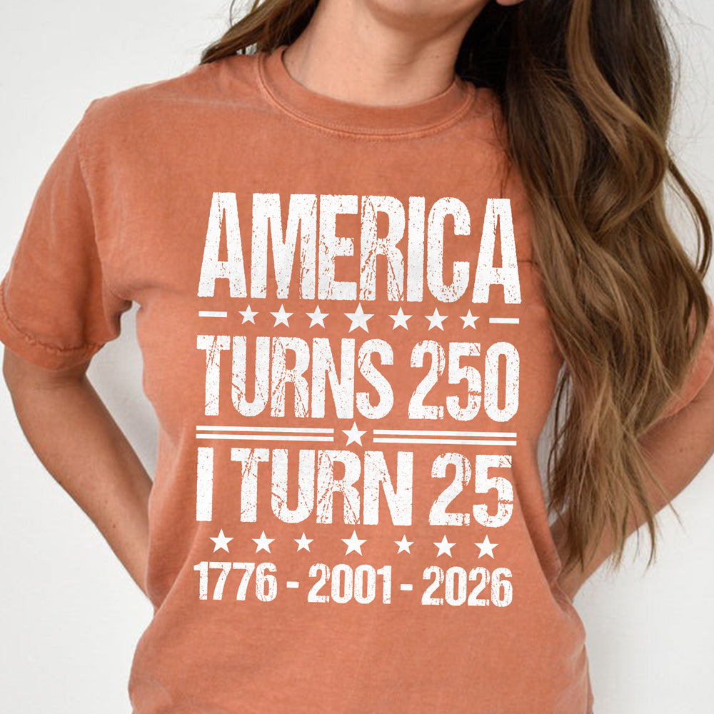 Personalized America Turns 250 1776-2026 Anniversary Comfort Shirt - Patriotic Gift For Family TH10 170075