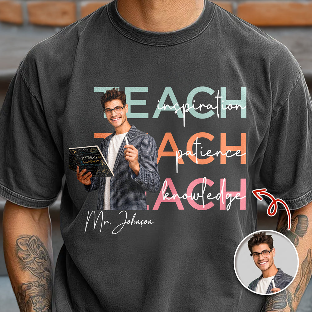 Custom Teach Photo Dedication Creation Innovation Comfort Shirt LM32 669385