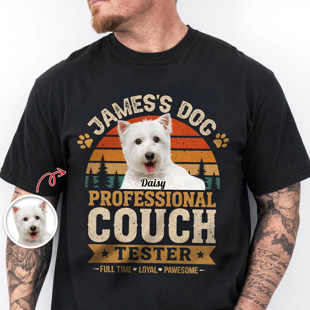 Personalized Professional Couch Tester Dark Shirt Gift For Dog Lovers HO82 902442