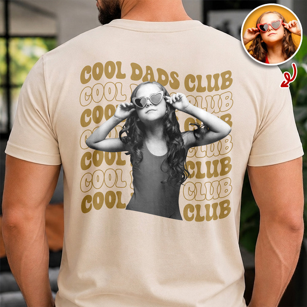 Personalized Vintage Photo Cool Dads Club Comfort Shirt Back LM32 669241