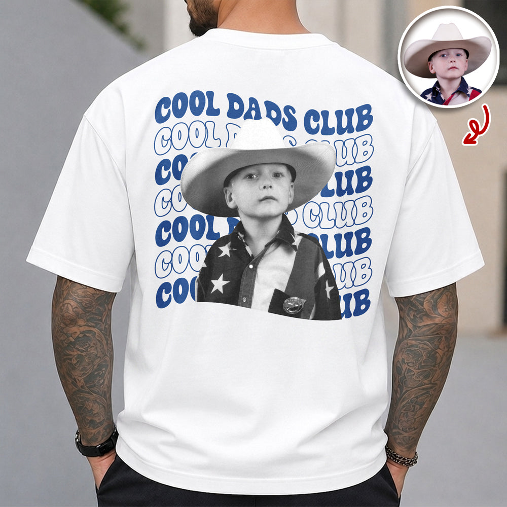 Personalized Vintage Photo Cool Dads Club Comfort Shirt Back LM32 669241