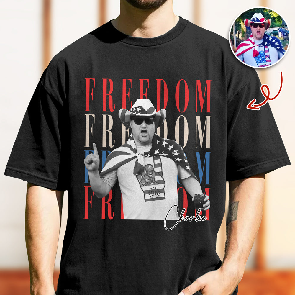 Custom Photo Freedom 250th Anniversary Comfort Shirt HO82 902730