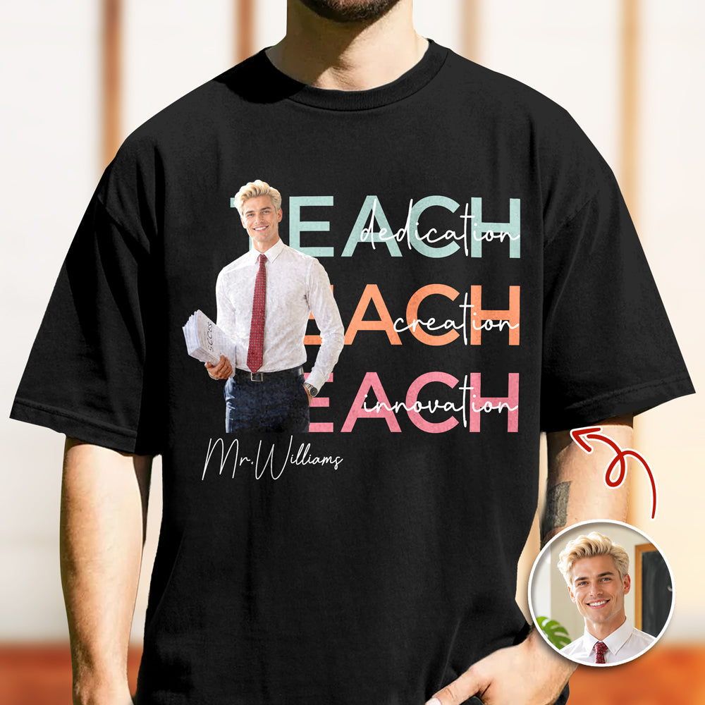 Custom Teach Photo Dedication Creation Innovation Comfort Shirt LM32 669385