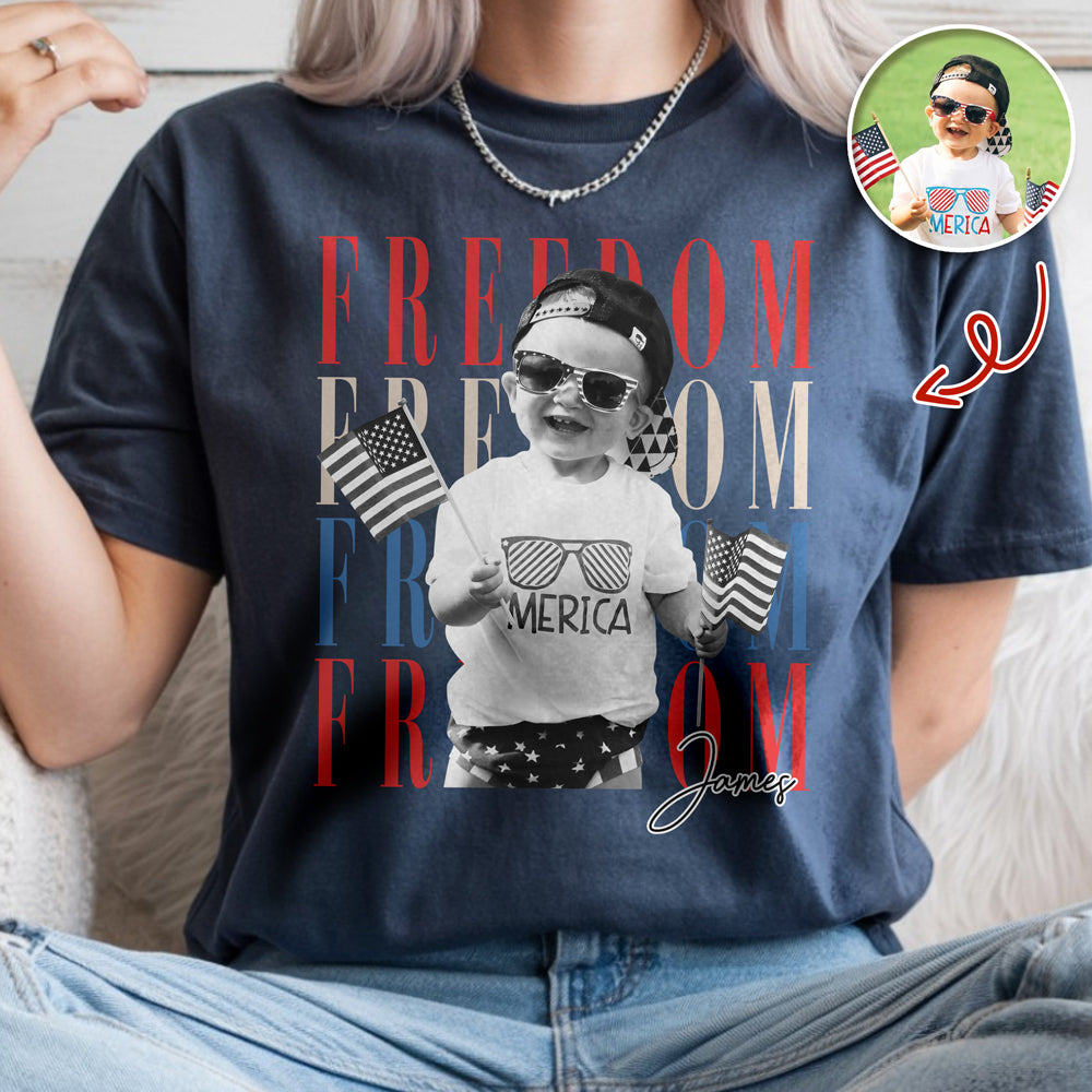 Custom Photo Freedom 250th Anniversary Comfort Shirt HO82 902730