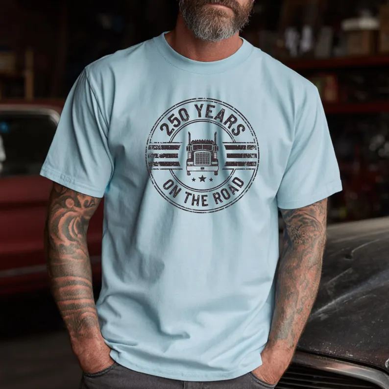On The Road USA 250th Anniversary Trucker Shirt TH10 169797