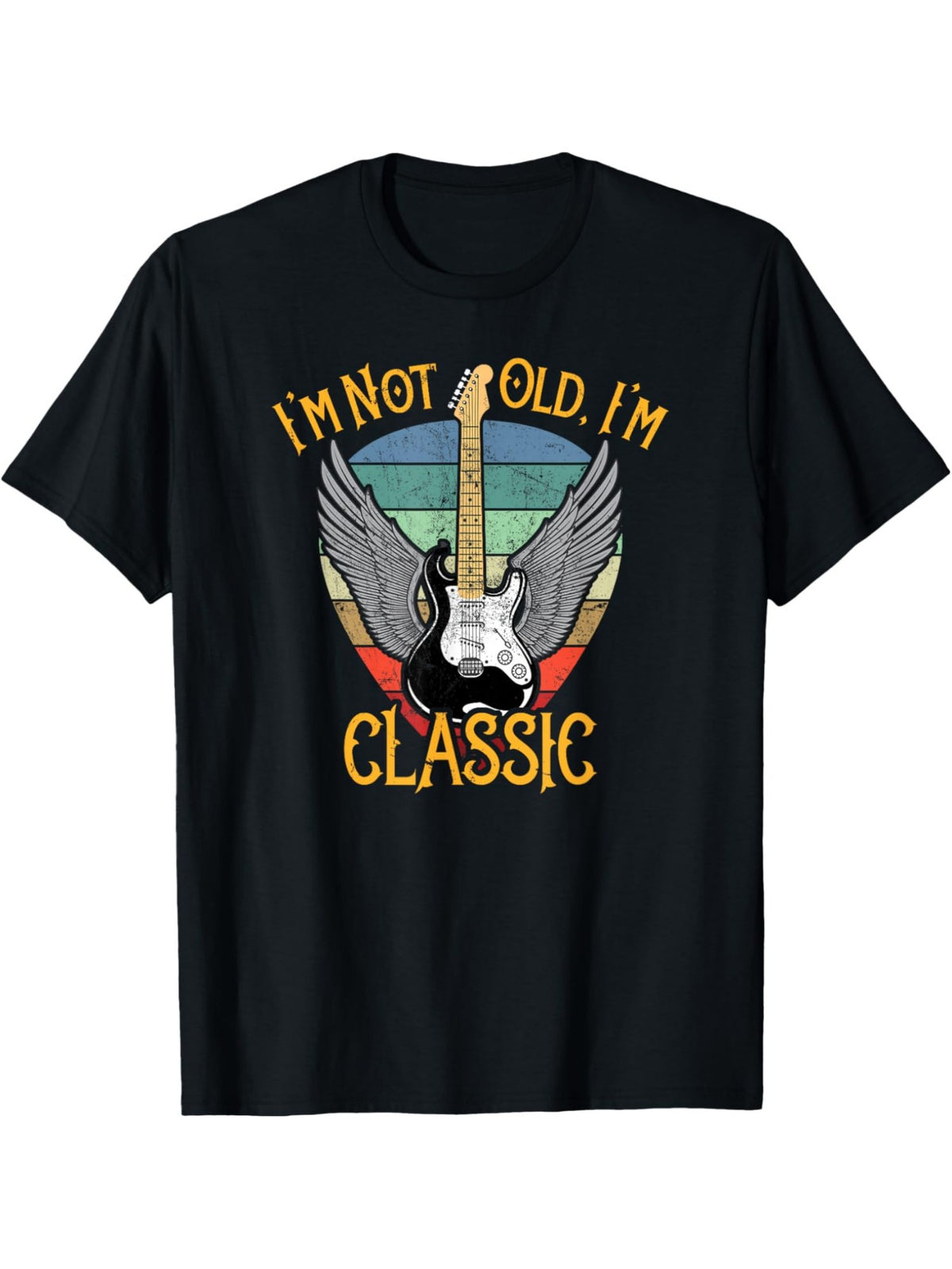 I'm Not Old I'm Classic Funny Car Retro Trendy Birthday Printed T-shirt, Men's Casual and Comfortable T-shirt Summer, Men's Short-sleeved Top for Everyday Activities Birthday Gift to Men
