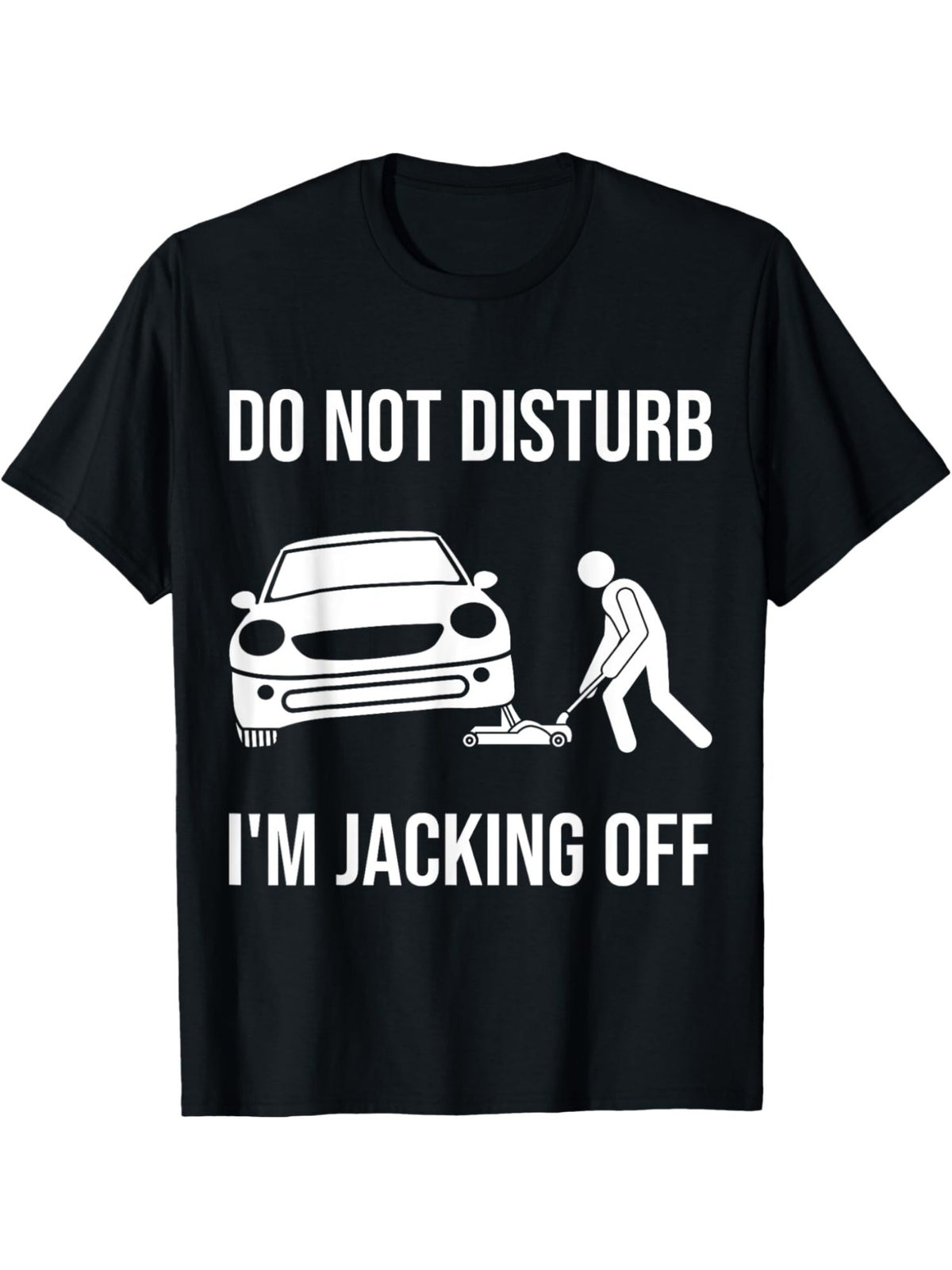 Funny 'Do Not Disturb, I'm Jacking Off' Men's T-Shirt - Soft Cotton, Casual & Comfortable Summer Tee, Perfect for Casual Attire or Birthday Gift, Retro Trendy Printed, Short-sleeved Top