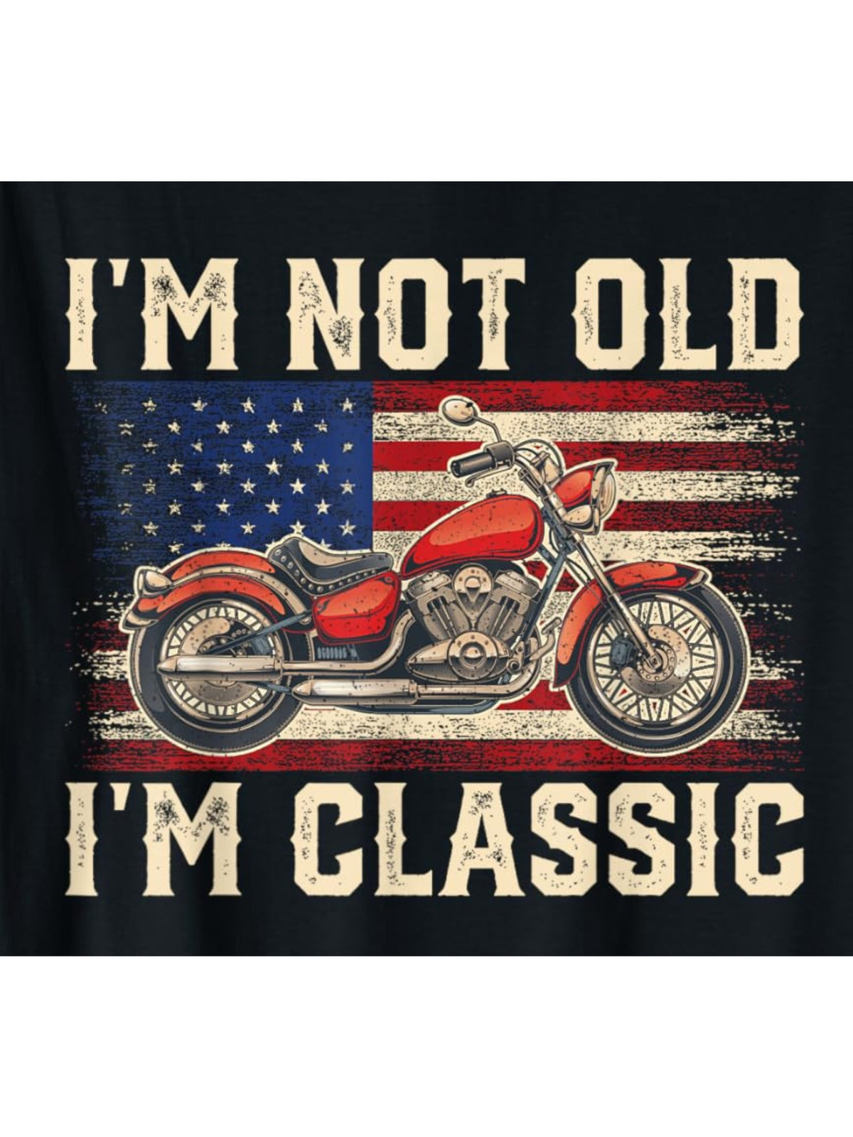 Classic & Comfy Men's Cotton T-Shirt - 'I'm Not Old, I'm Classic' Print | Perfect for Summer, Birthday & Valentine's Gift, Retro Trendy, Short-sleeved Top, Everyday Activities