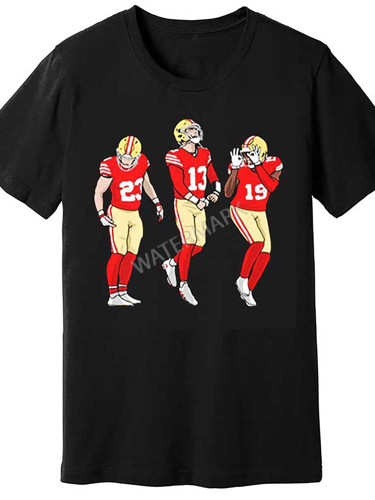 Niners gang T-Shirt 8324 funny Men'S Short Sleeve Graphic T-shirt Collection black TP