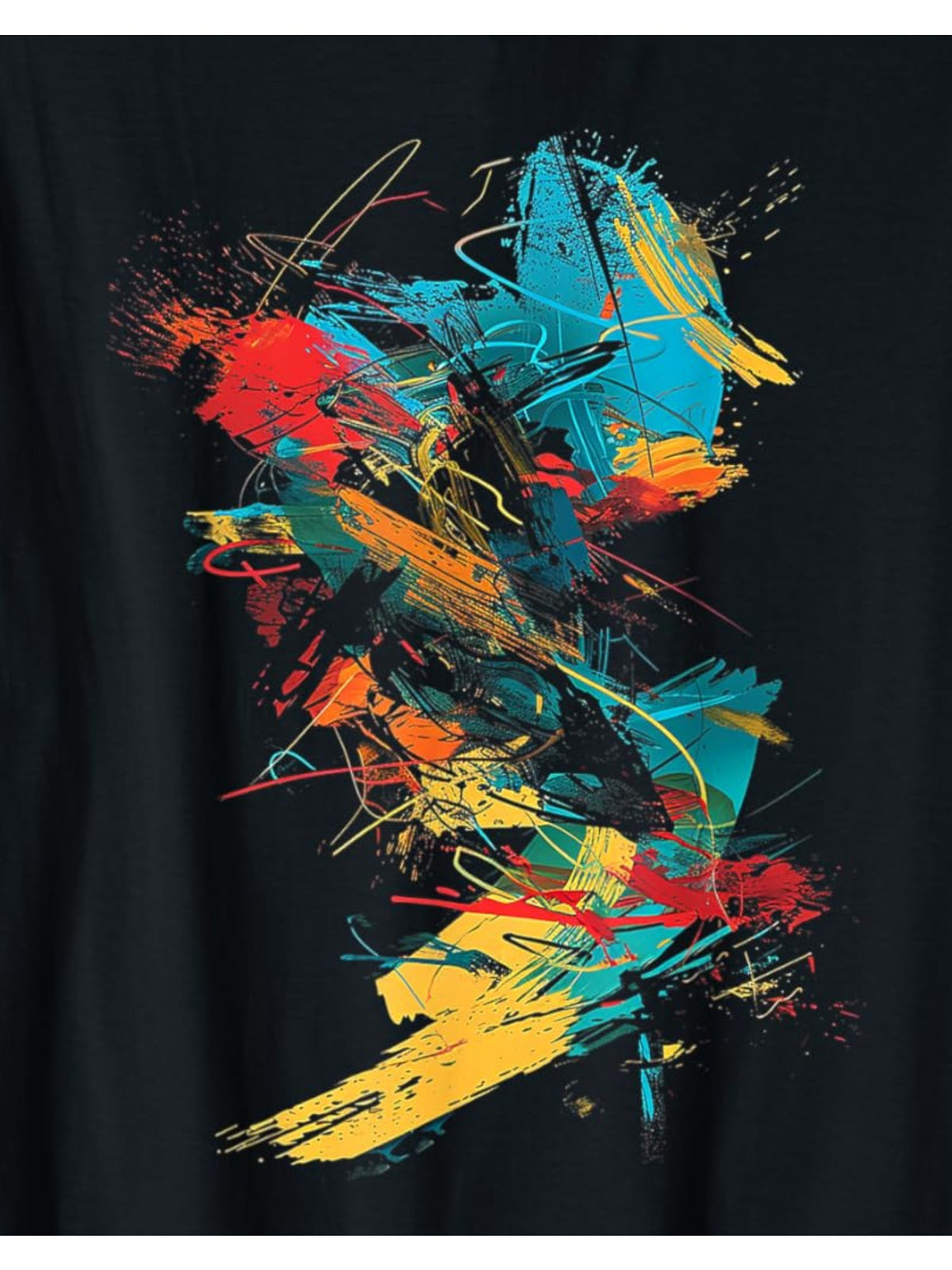 Art Drawing Graphic Colorful Abstract Painting Gift Retro Trendy Printed T-shirt, Men'S Casual and Comfortable T-shirt Summer, Men'S Short-sleeved Top for Everyday Activities Birthday Gift Valentine'S Day Gift to Men