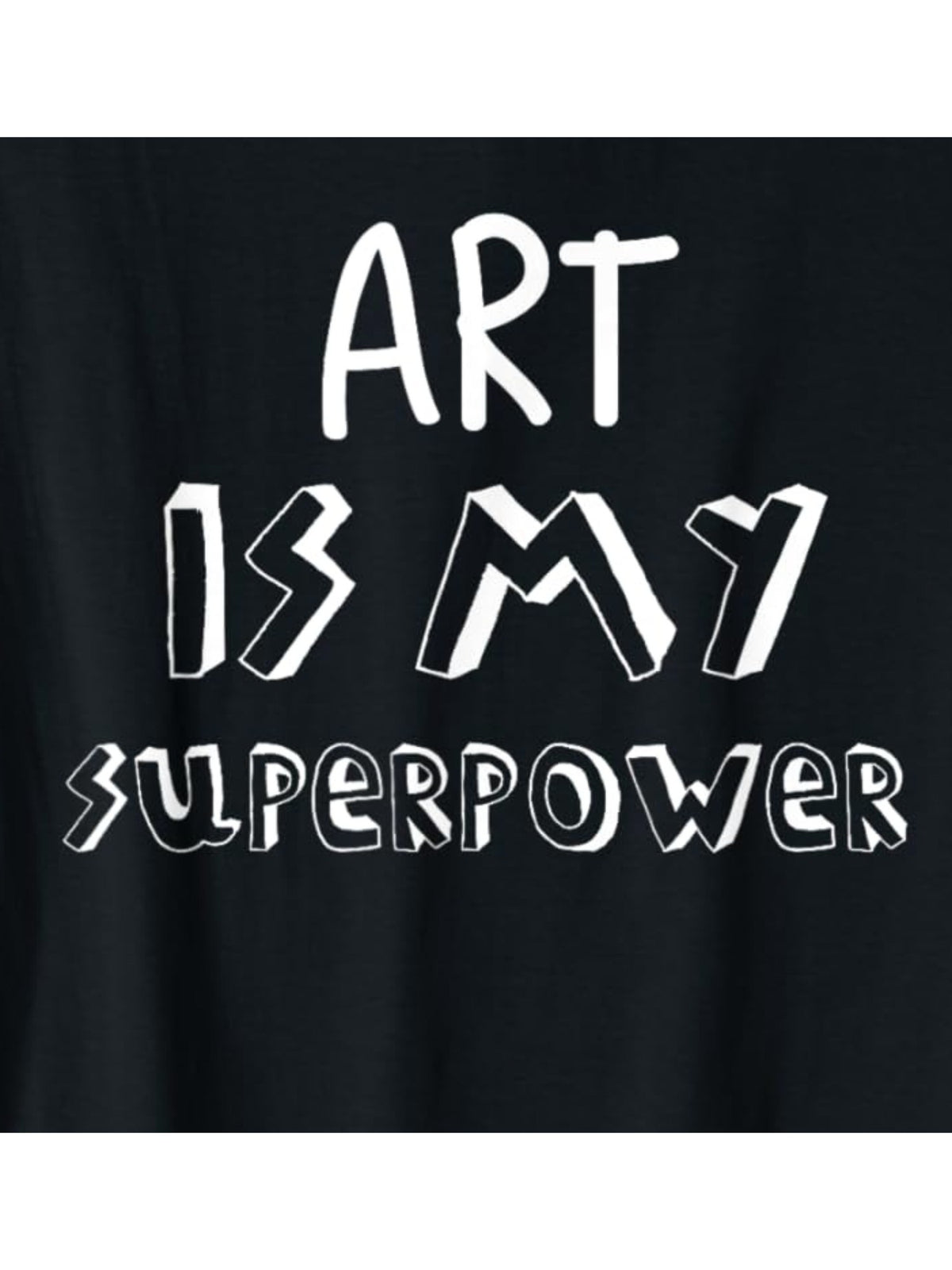 Art Is My Superpower" Men's Cotton T-Shirt - Casual & Comfortable, Retro Printed Short Sleeve Tee for Summer, Perfect Gift, Birthday Gift, Everyday Activities