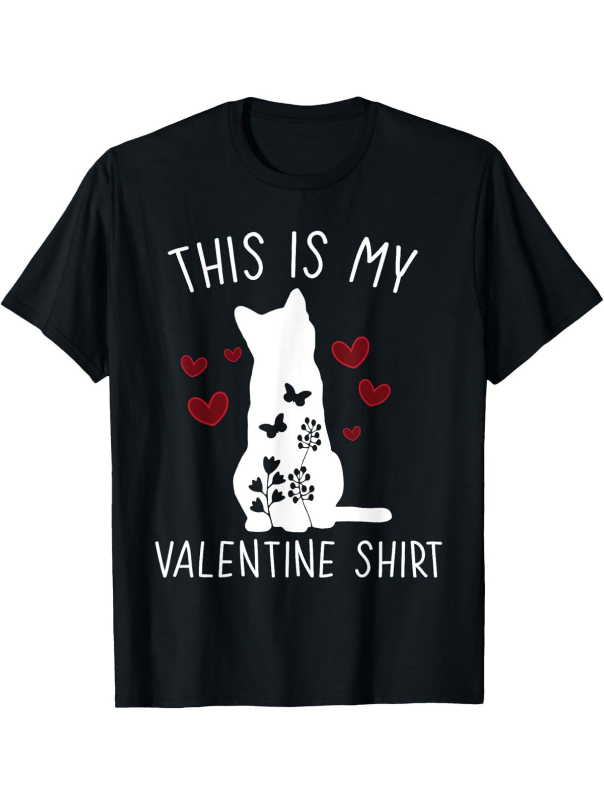 Funny Valentine's Day Cat Print T-Shirt for Men - Soft Cotton, Casual & Comfortable Short Sleeve Tee for Summer, Perfect Gift, Retro Trendy, Everyday Activities, Birthday Gift