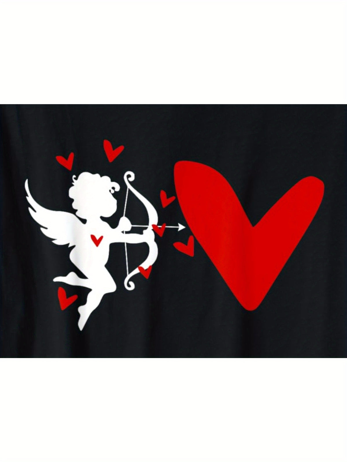 Cupid Heart Love Funny Valentine's Day Quotes Retro Trendy Printed T-shirt, Men's Casual and Comfortable T-shirt Summer, Men's Short-sleeved Top for Everyday Activities Birthday Gift Valentine's Day Gift to Men