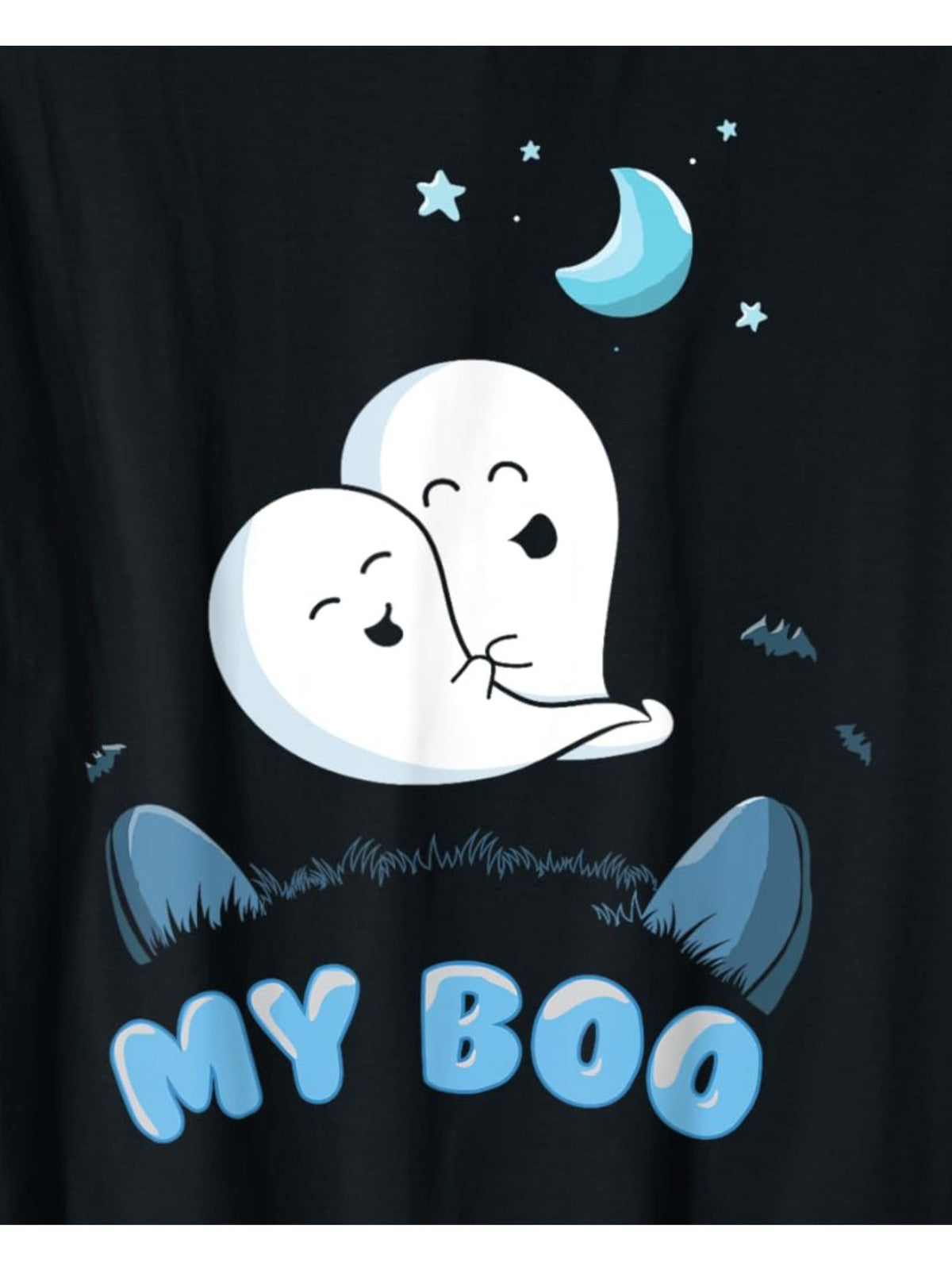 My Boo Cute Love Couple Boo Funny Valentine's Day Quotes Retro Trendy Printed T-shirt, Men's Casual and Comfortable T-shirt Summer, Men's Short-sleeved Top for Everyday Activities Birthday Gift Valentine's Day Gift to Men