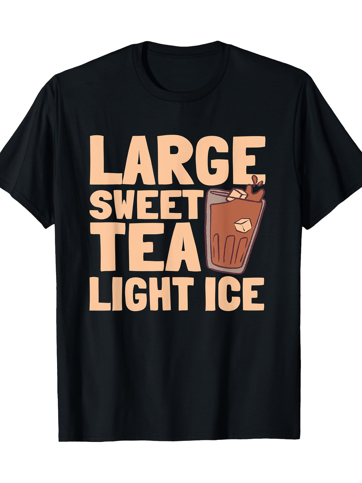 Sweet Tea Enthusiast Large Sugar Light Iced Refreshment220gT-shirt 100% cotton T-shirt