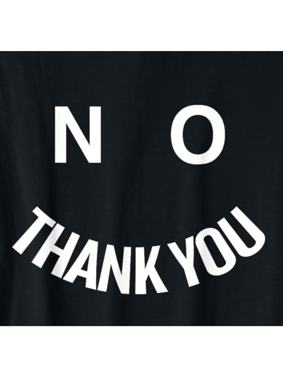 No Thank You Smile Retro Trendy Printed T-shirt, Men'S Casual and Comfortable T-shirt Summer, Men'S Short-sleeved Top for Everyday Activities Birthday Gift to Men