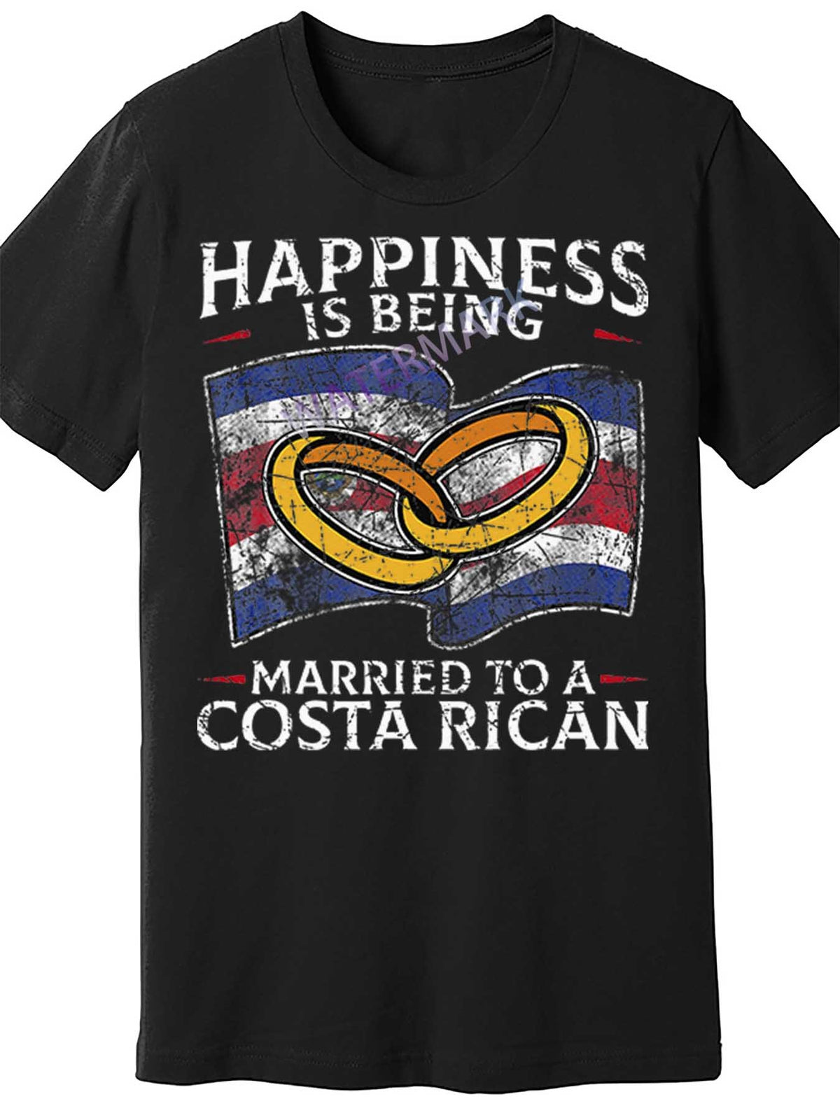 Costa Rica Marriage Costa Rican Heritage Married Flag 58613 funny Men'S Short Sleeve T-shirt black TT4