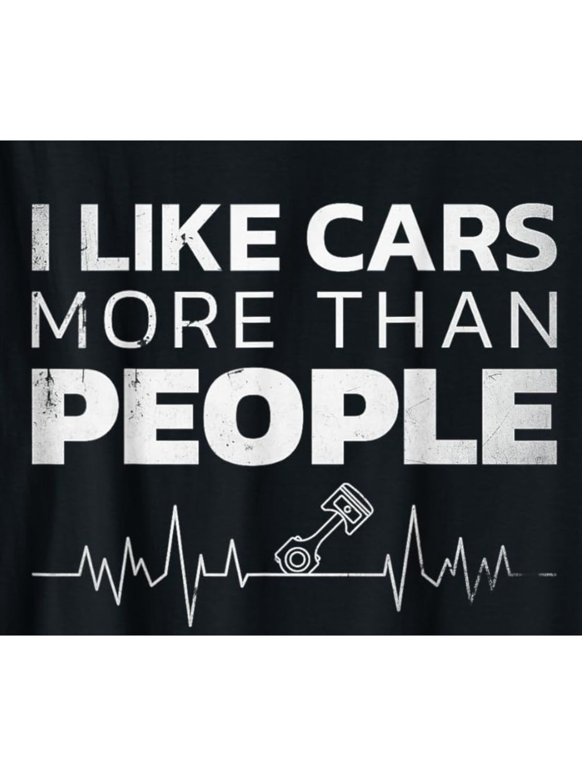 I Like Cars More Than People Retro Trendy Printed T-shirt, Men'S Casual and Comfortable T-shirt Summer, Men'S Short-sleeved Top for Everyday Activities Birthday Gift To Men