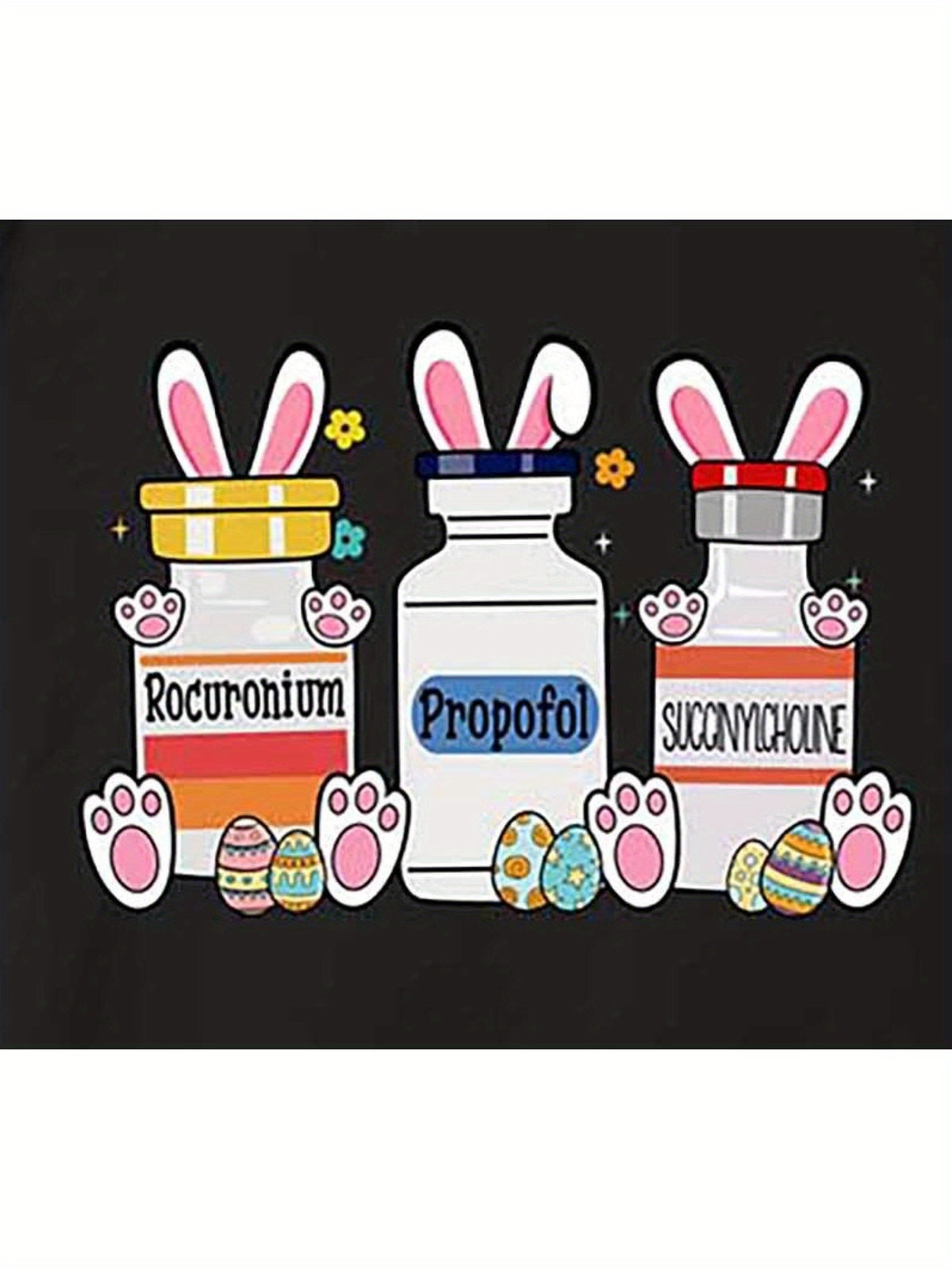 Cute Easter Egg Bunny Vintage Fashion Cotton Hot Print T-shirt, Men'S Summer Casual and Comfortable Crew-neck T-shirt, Perfect for Summer Outdoor Activities The Perfect Easter Gift - 180g