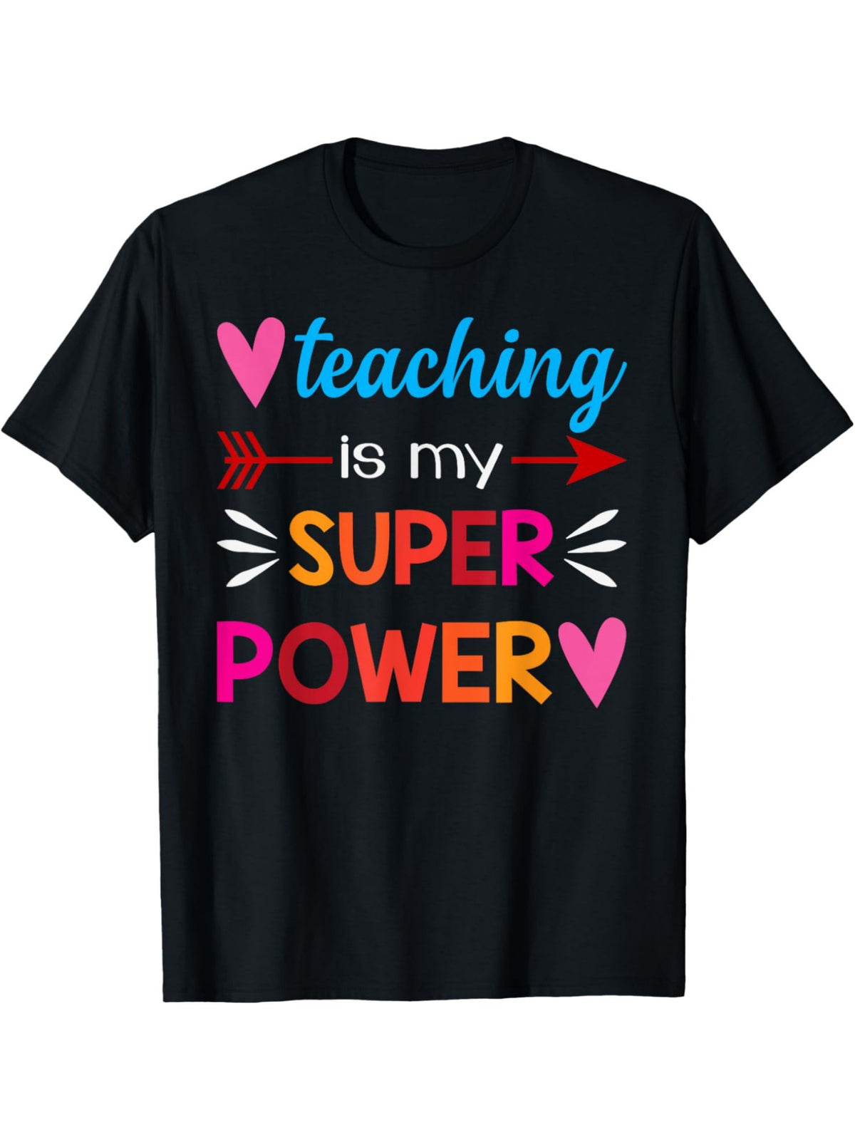 Teaching Is My Super Power" Men's T-Shirt - Soft Cotton, Casual & Comfortable, Perfect for Summer Activities, Birthday & Valentine's Day Gift