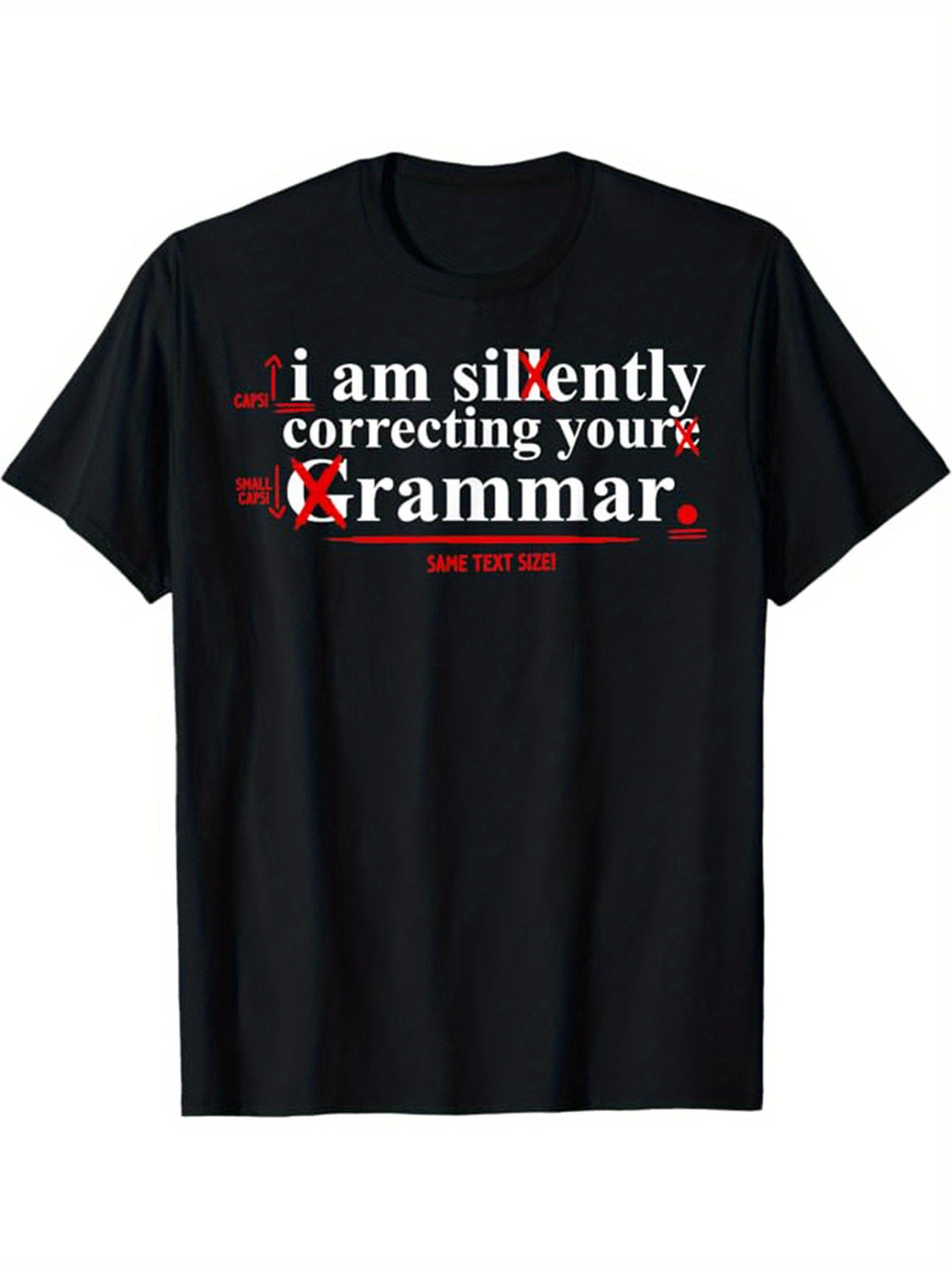 English Teacher Print, Men'S Cotton T-shirt, Funny Graphic Tee Men'S Outdoor Clothes, Men'S Clothing, Back To School Casual Short Sleeve Crew Neck T-shirt